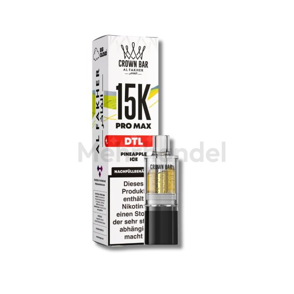 Al Fakher - Pro Max 15K DTL Pod 10ml - Pineapple Ice