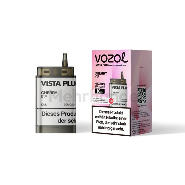 Vozol Vista Plug EZ Pod - Cherry Ice - 10ml