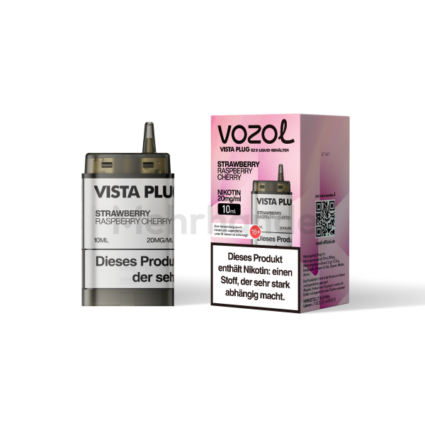 Vozol Vista Plug EZ Pod - Strawberry Raspberry Cherry - 10ml