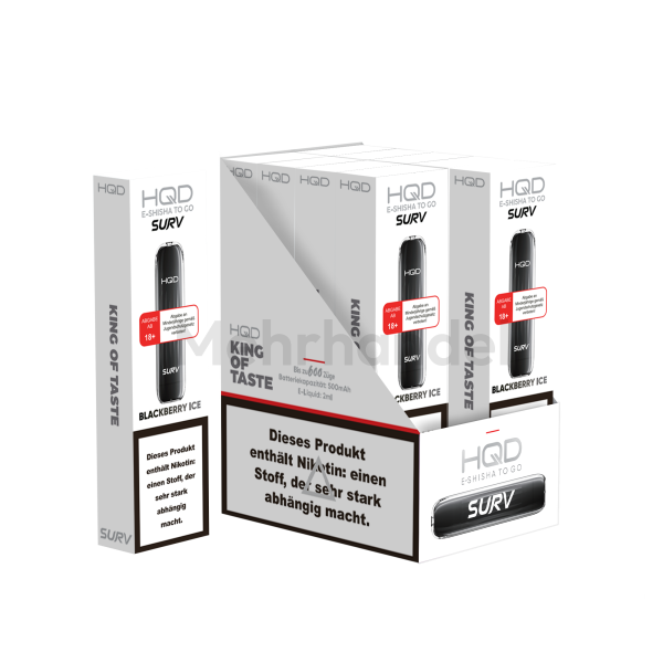 HQD SURV Einweg Vape - Blackberry Ice - 20 mg/ml