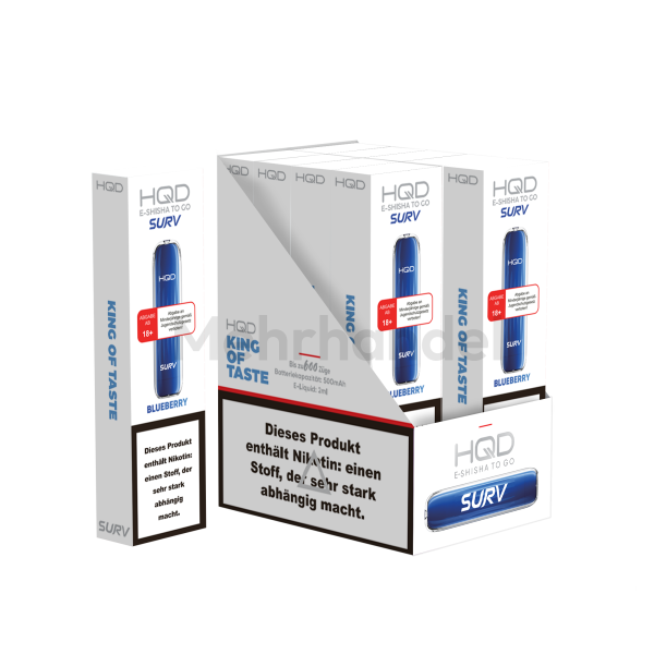 HQD SURV Einweg Vape - Blueberry - 20 mg/ml