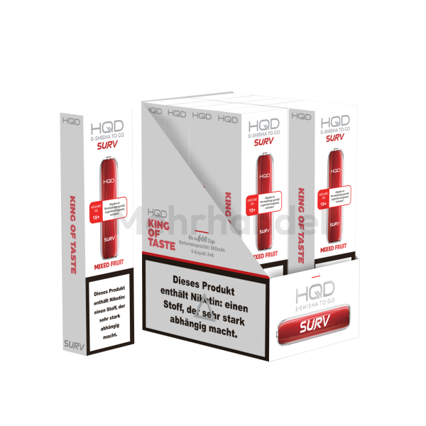 HQD SURV Einweg Vape - Mixed Fruit - 20 mg/ml