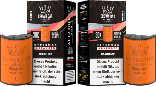 Al Fakher - 30K Hypermax Pods - Peach Ice