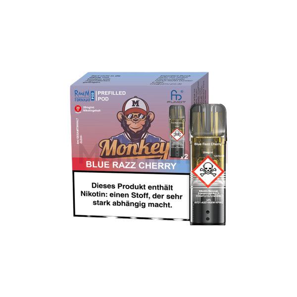 RandM Tornado Pods - Blue Razz Cherry - 2er