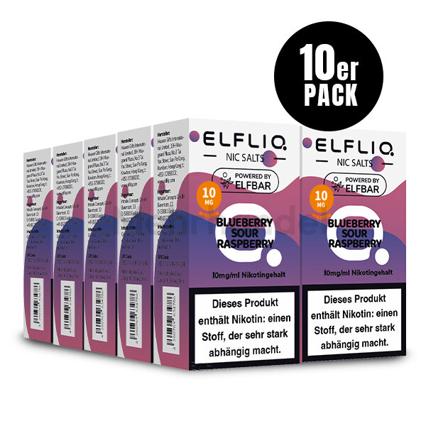 ELFBAR Elfliq Liquid - Blueberry Sour Raspberry - 10mg/ml