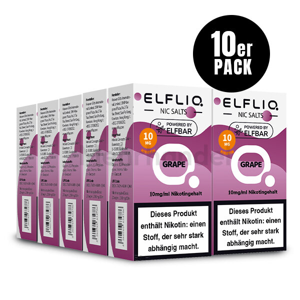 ELFBAR Elfliq Liquid - Grape - 10mg/ml