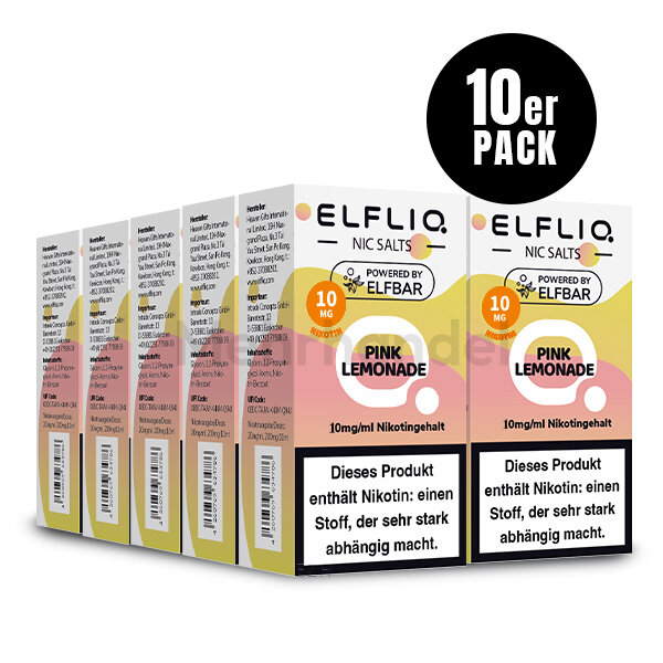 ELFBAR Elfliq Liquid - Pink Lemonade - 10mg/ml