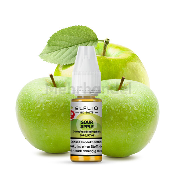 ELFBAR Elfliq Liquid - Sour Apple - 20mg/ml