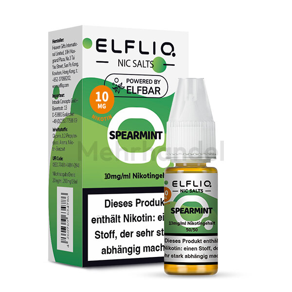 ELFBAR Elfliq Liquid - Spearmint - 10mg/ml