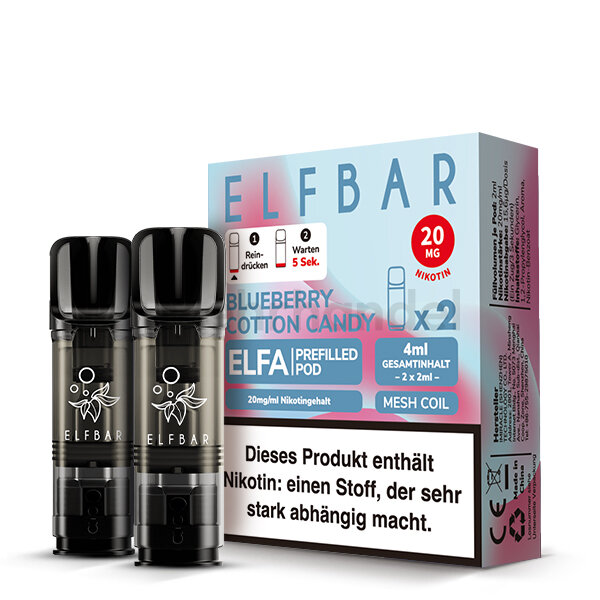 Elfbar Elfa Pods - Blueberry Cotton Candy - 2er