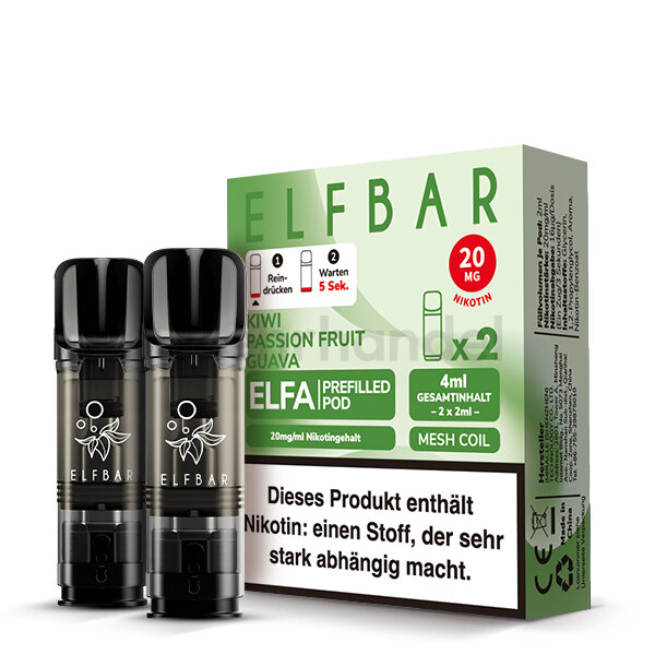 Elfbar Elfa Pods - Kiwi Passion Fruit Guave - 2er