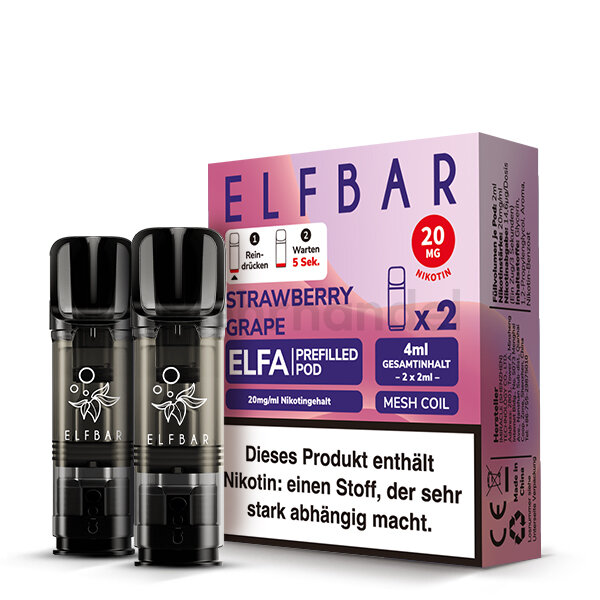 Elfbar Elfa Pods - Strawberry Grape - 2er