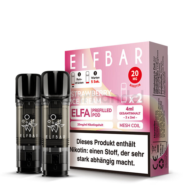 Elfbar Elfa Pods - Strawberry Ice Cream - 2er