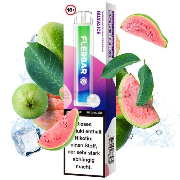 Flerbar Einweg Vape - Guava Ice - 20 mg/ml