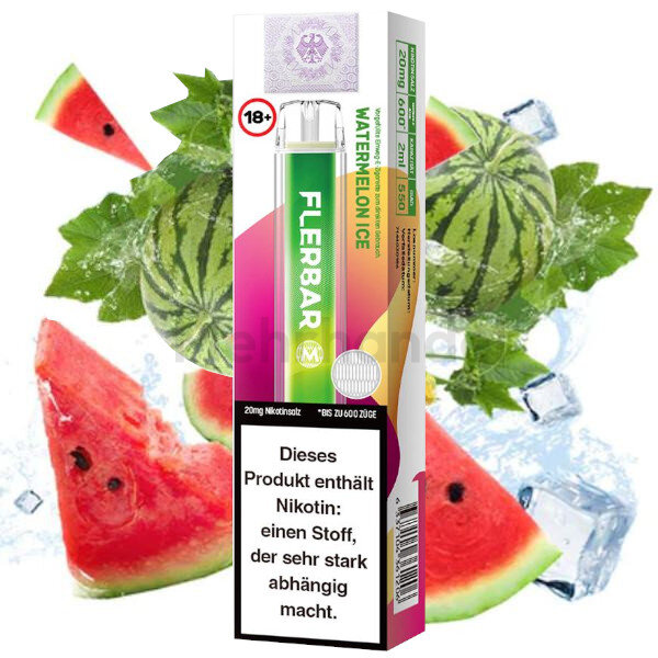 Flerbar Einweg Vape - Watermelon Ice - 20 mg/ml