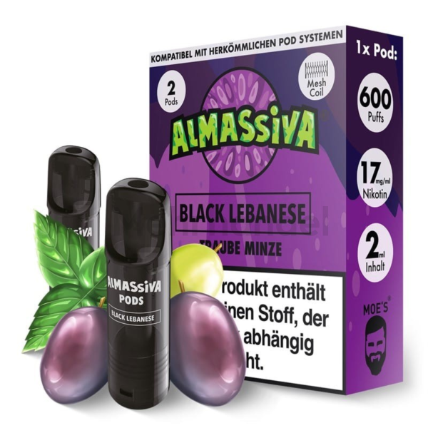 Al Massiva Pods - Black Lebanese - 2er