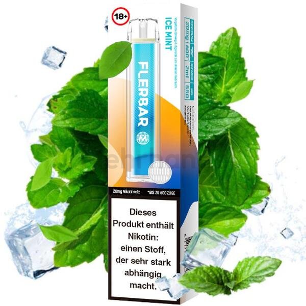 Flerbar Einweg Vape - Ice Mint - 20 mg/ml
