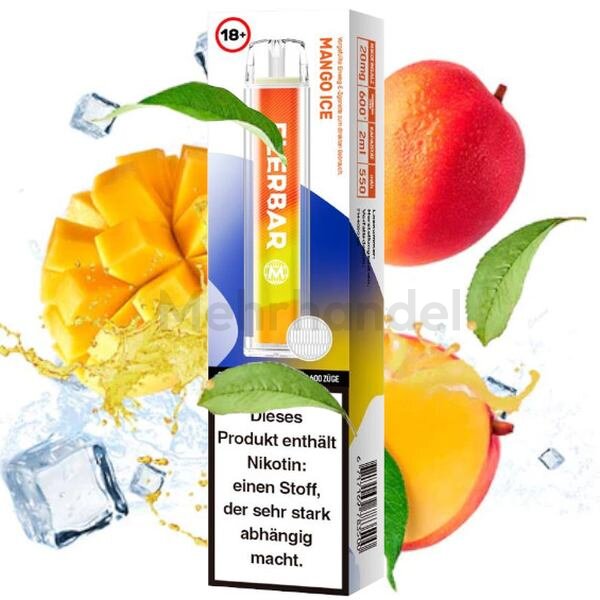 Flerbar Einweg Vape - Mango Ice - 20 mg/ml
