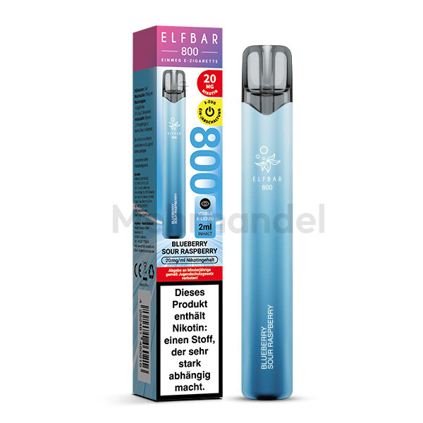 ELFBAR 800 Einweg Vape - Blueberry Sour Raspberry - 20 mg/ml