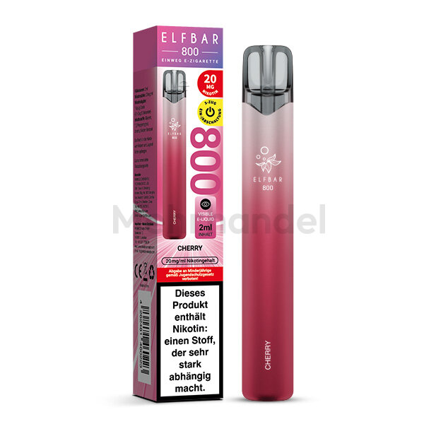 ELFBAR 800 Einweg Vape - Cherry - NIKOTINFREI