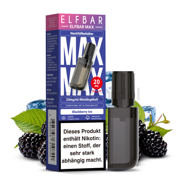 ELFBAR MAX POD - Blackberry Ice -10ml