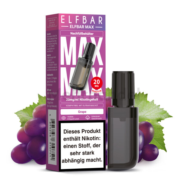 ELFBAR MAX POD - Grape - 10 ml