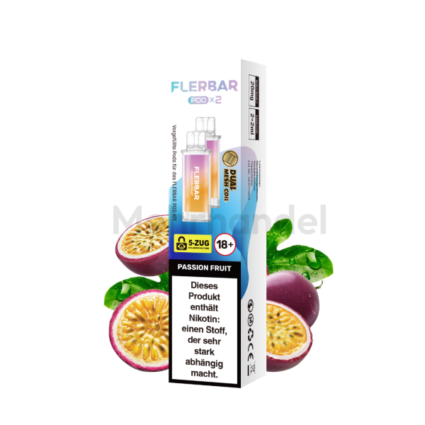 Flerbar Pods - Passion Fruit - 2er
