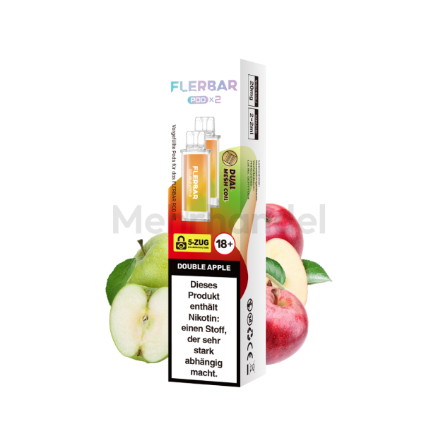 Flerbar Pods - Double Apple - 2er