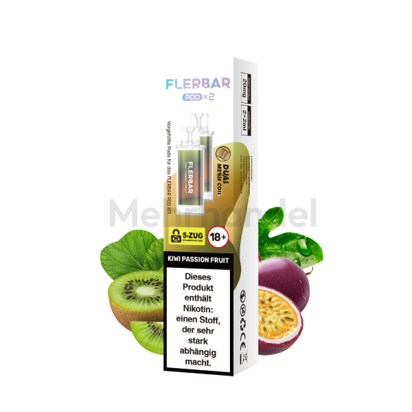 Flerbar Pods - Kiwi Passion Fruit - 2er