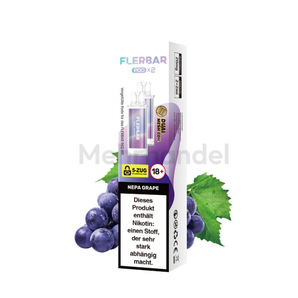 Flerbar Pods - Nepa Grape - 2er
