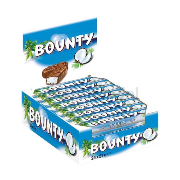 Bounty - Schokoriegel mit Kokos - 24x57g