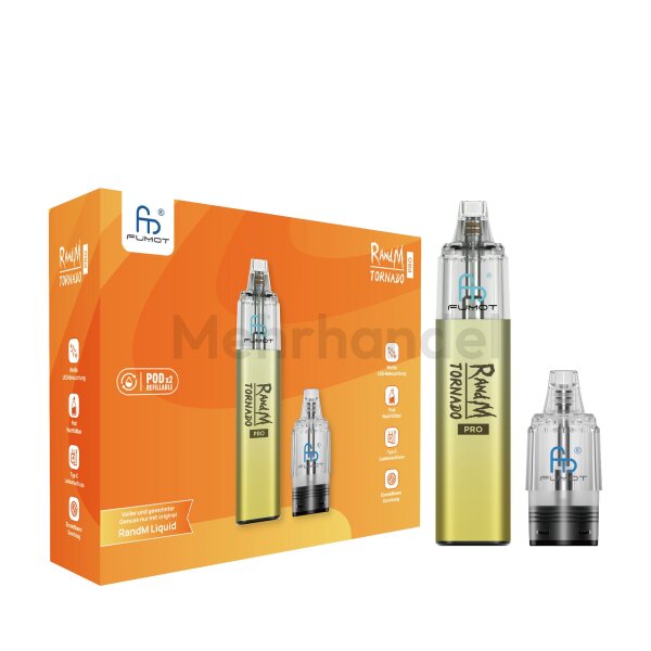 RandM Fumot - Gelb - Tornado Pro Podkit