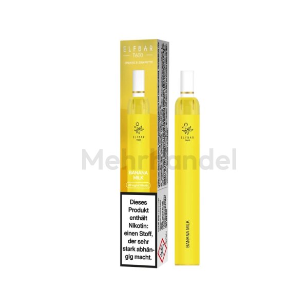ELFBAR T600 Einweg Vape -Banana Milk - 20 mg/ml