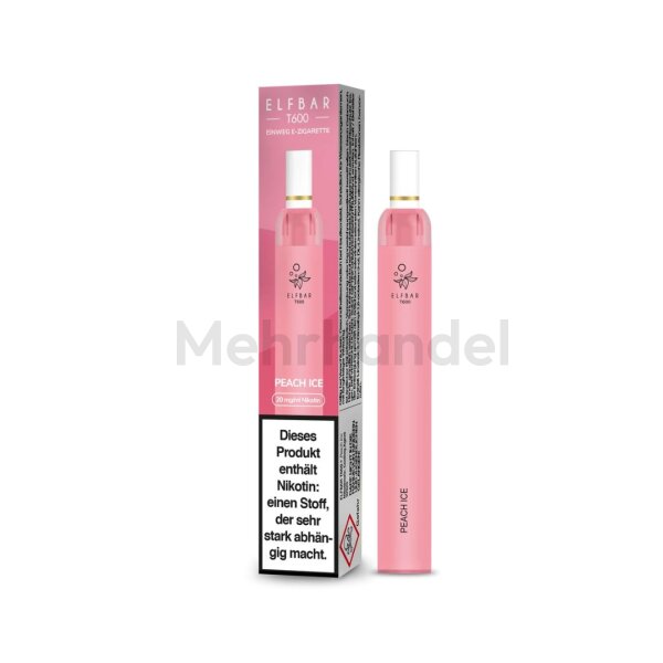 ELFBAR T600 Einweg Vape - Peach Ice - 20 mg/ml