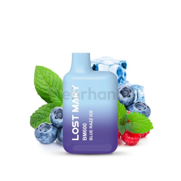 Lost Mary BM600 Einweg Vape - Blue Razz Ice - 20 mg/ml