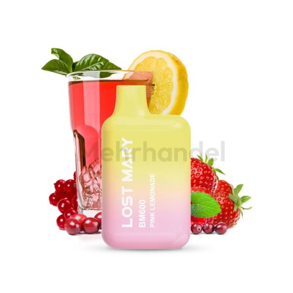 Lost Mary BM600 Einweg Vape - Pink Lemonade - 20 mg/ml