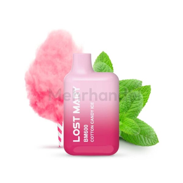 Lost Mary BM600 Einweg Vape - Cotton Candy Ice - 20 mg/ml