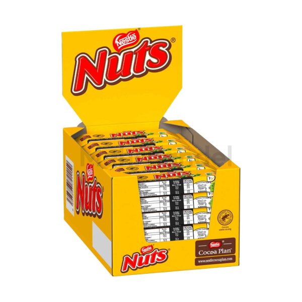 Nestle Nuts - Schokoriegel - 24x42g