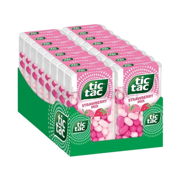 Tic Tac - Strawberry Mix - 16x54g