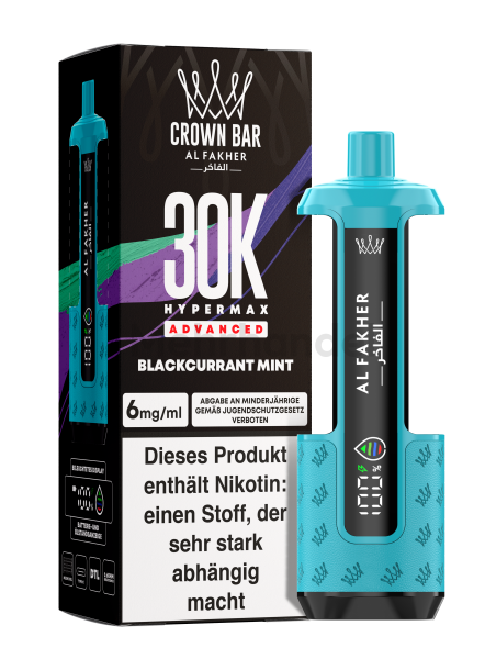Al Fakher - 30K Hypermax KIT - Blackcurrant Mint