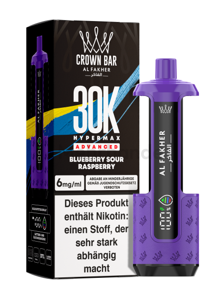 Al Fakher - 30K Hypermax KIT - Blueberry Sour Raspberry