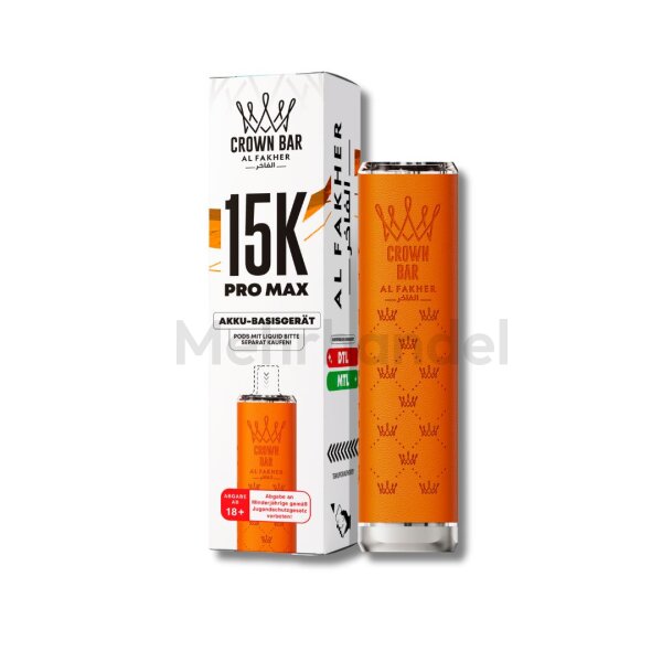 Al Fakher - Pro Max 15K Basisgerät - Orange