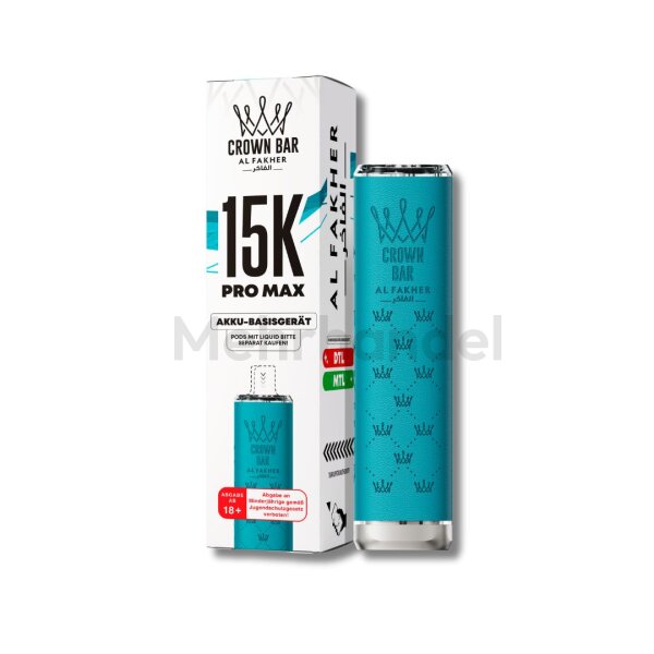 Al Fakher - Pro Max 15K Basisgerät - Light Blue